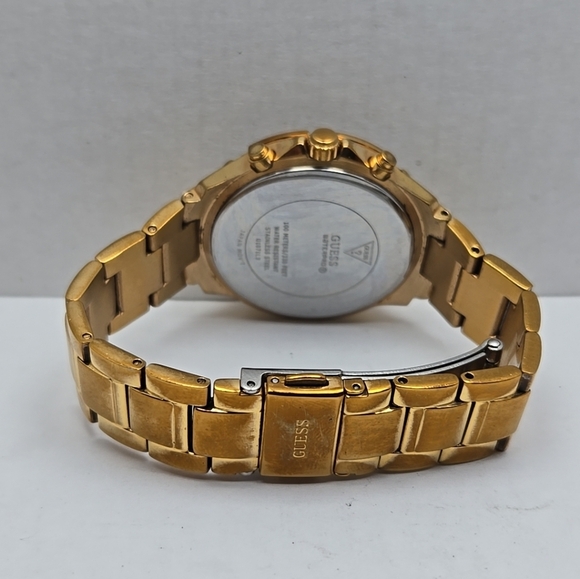 Womens Guess U1071L3 Chronograph Crystals Rose Gold New Battery - Picture 7 of 10